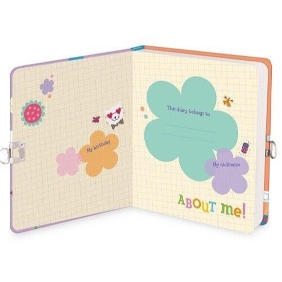 Peaceable Kingdom All About Me Lock & Key Diary Brand New! - Picture 2 of 3